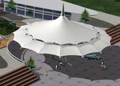  膜結(jié)構(gòu)膜材的安裝步驟