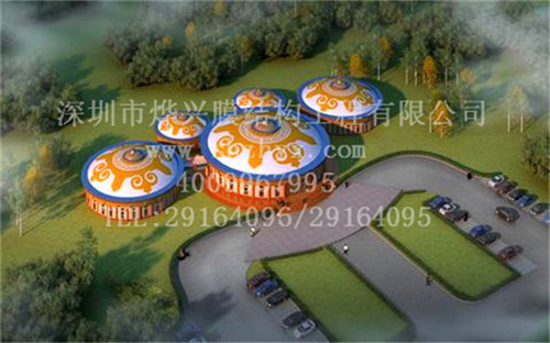蒙古包餐廳膜結(jié)構(gòu)-深圳市燁興膜結(jié)構(gòu)工程有限公司 蒙古包餐廳膜結(jié)構(gòu).jpg