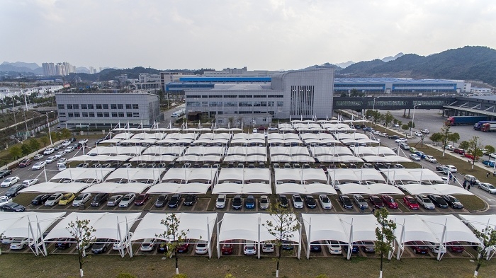 貴陽卷煙廠車棚-燁興膜結(jié)構(gòu) 貴陽卷煙廠車棚1.JPG